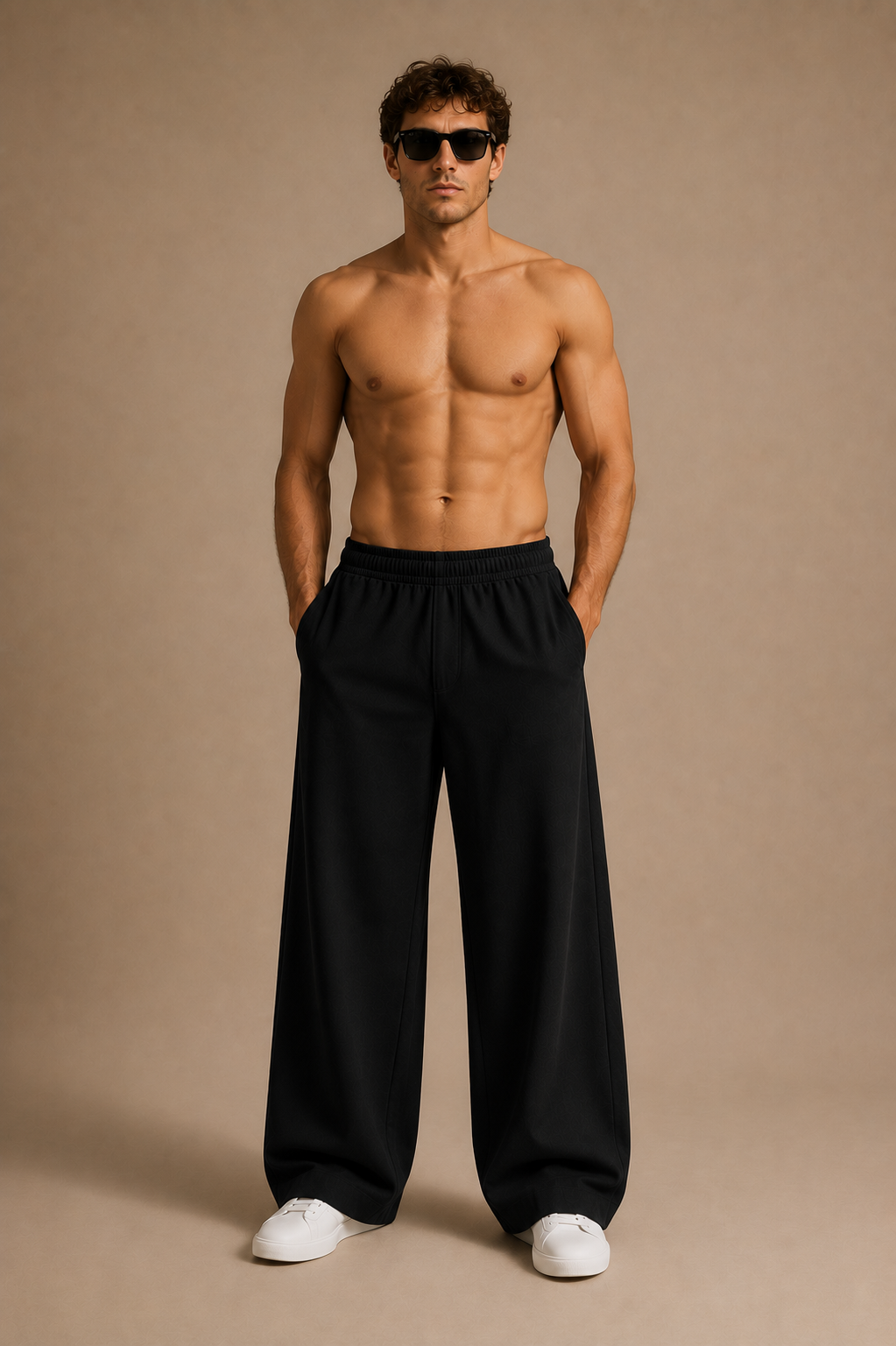 MARO Wide-Leg Pants Black