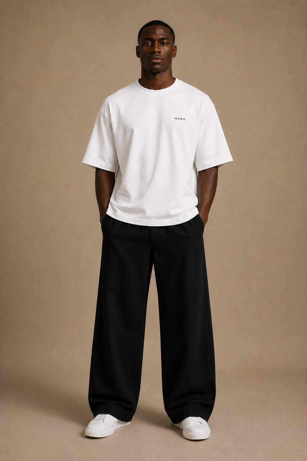 MARO Oversized High Neck Tee